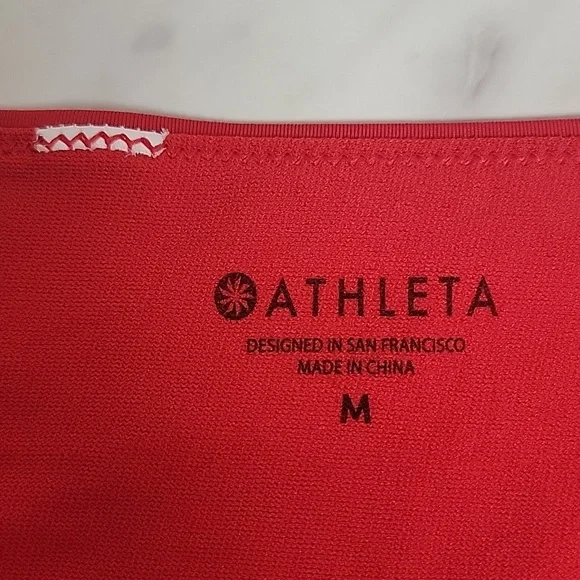 NWOT Athleta Clean Medium Swim Bottom Radiant Red - Medium - EXCELLENT CONDITION - Picture 5 of 5